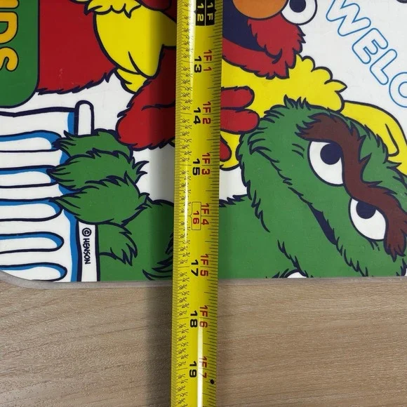 Sesame Street Child Placemat Jim Henson *1994* Double Sided Vintage Elmo - Picture 5 of 6